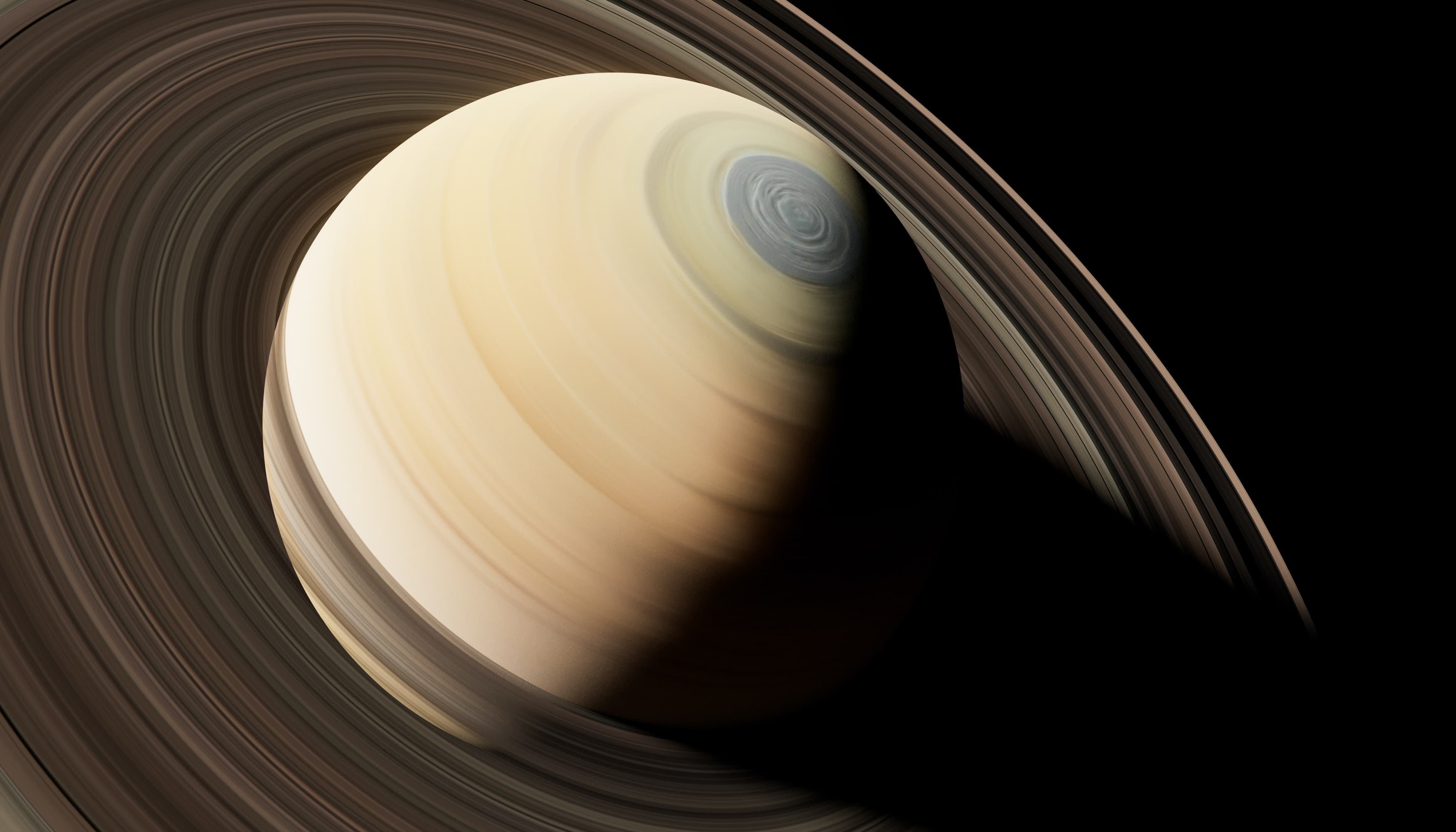 Saturn with its mesmerizing rings